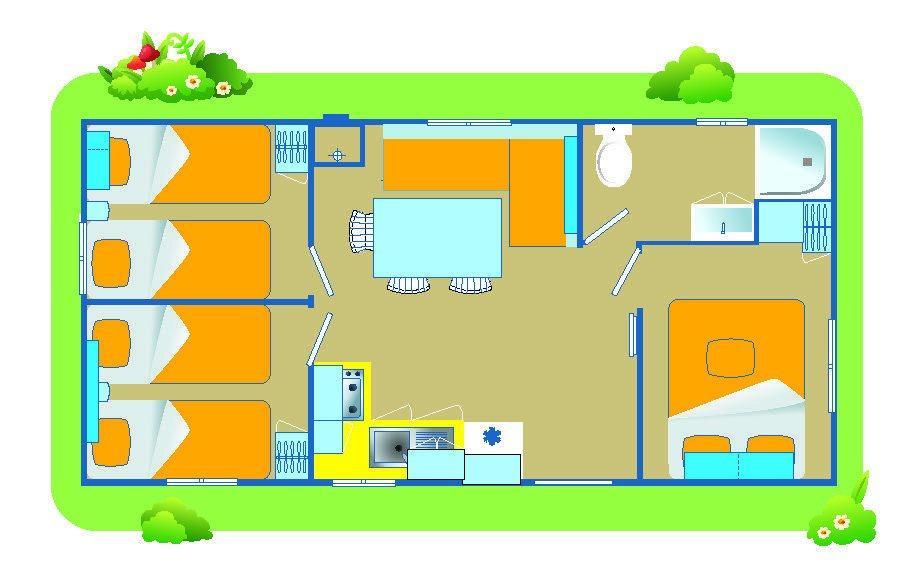 Happy Camp Mobile Homes In Camping Park Umag Karigador Exteriör bild
